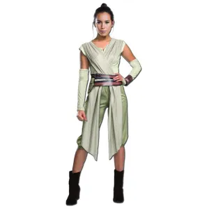 Star Wars Rey Costume Women's Deluxe Force Awakens Scavenger Outfit