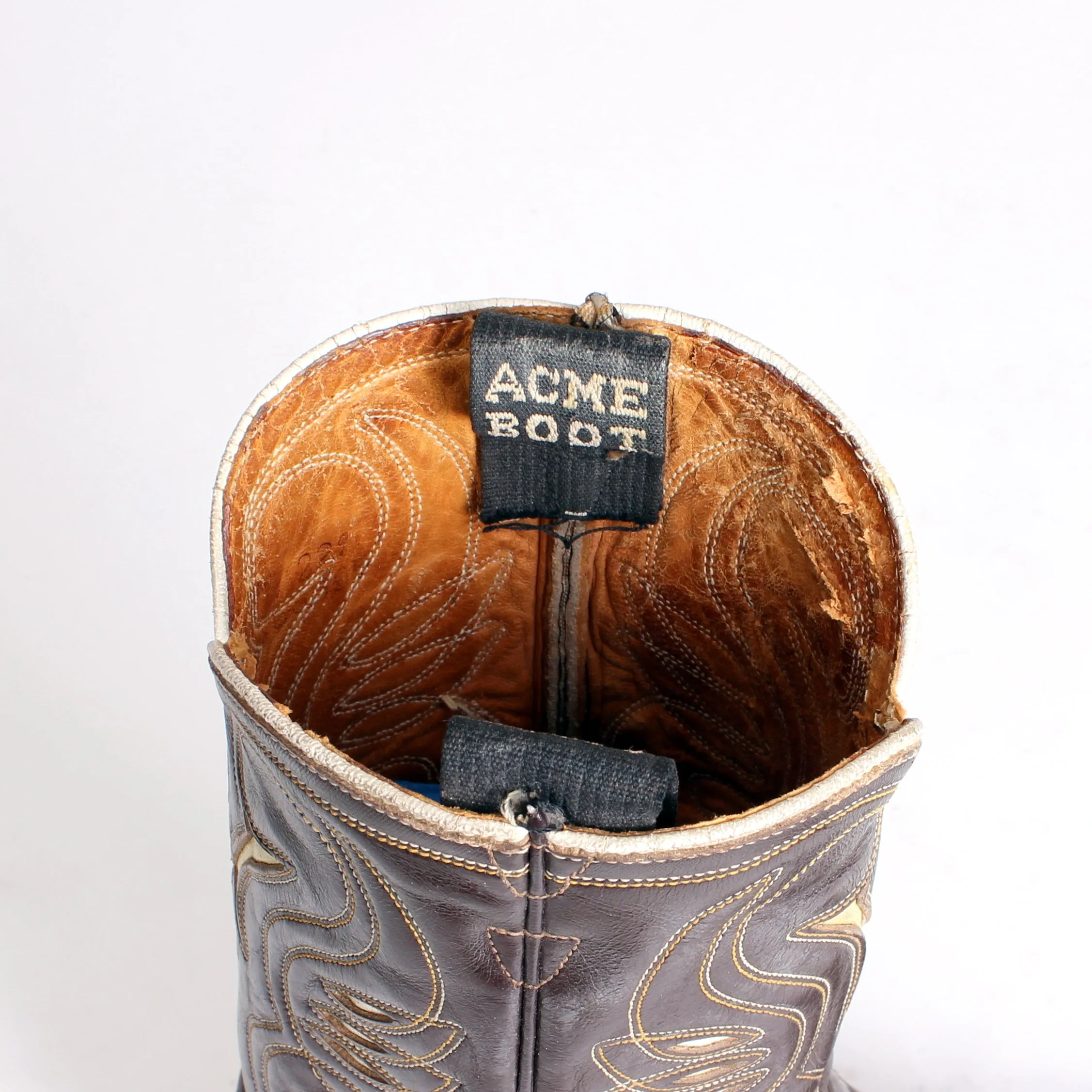 STOLEN 6/21/24 Vintage Brown Acme Men's sz 8 D Cowboy Boots