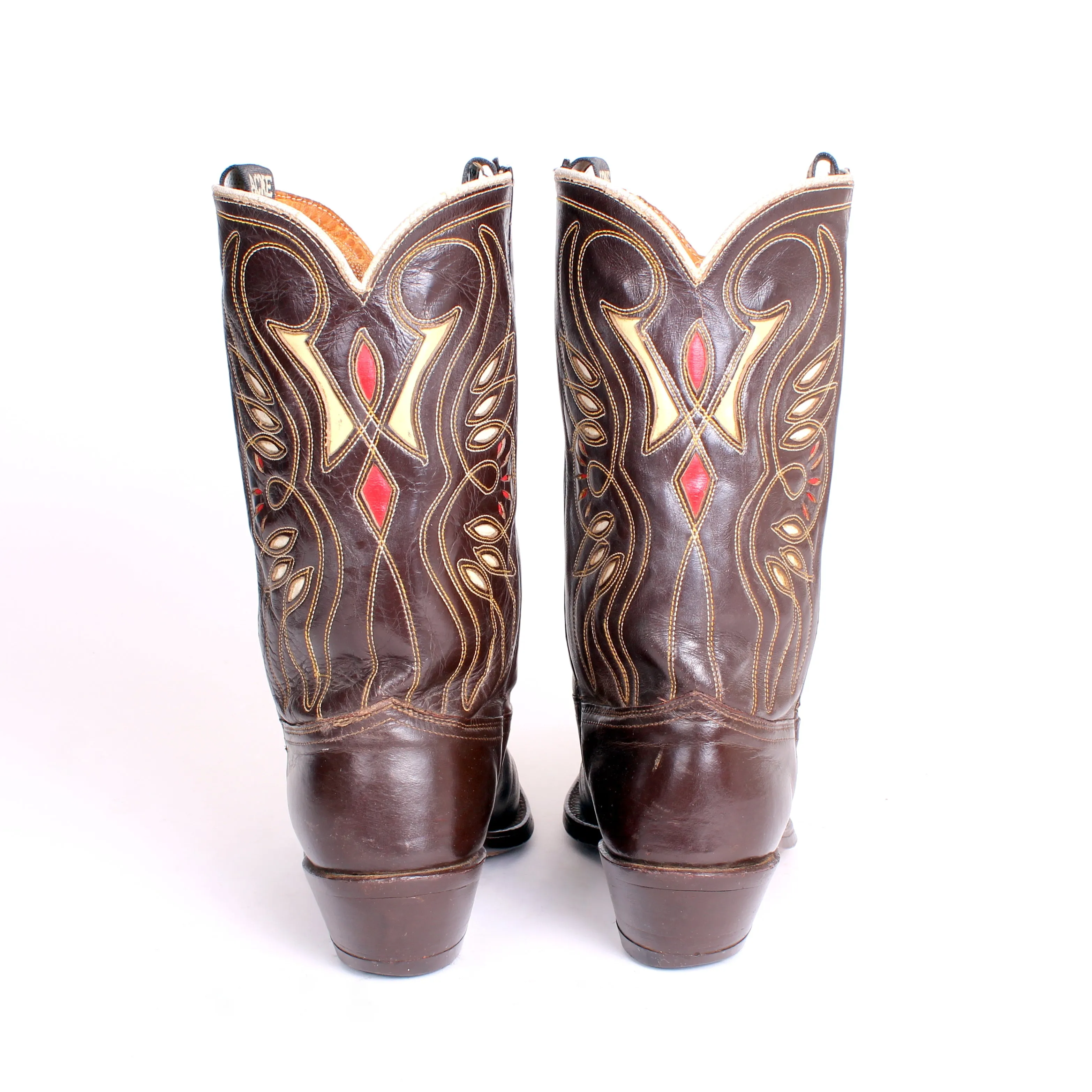 STOLEN 6/21/24 Vintage Brown Acme Men's sz 8 D Cowboy Boots