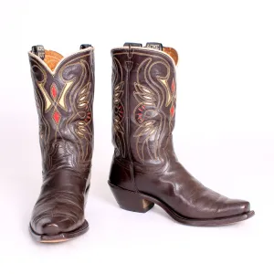 STOLEN 6/21/24 Vintage Brown Acme Men's sz 8 D Cowboy Boots