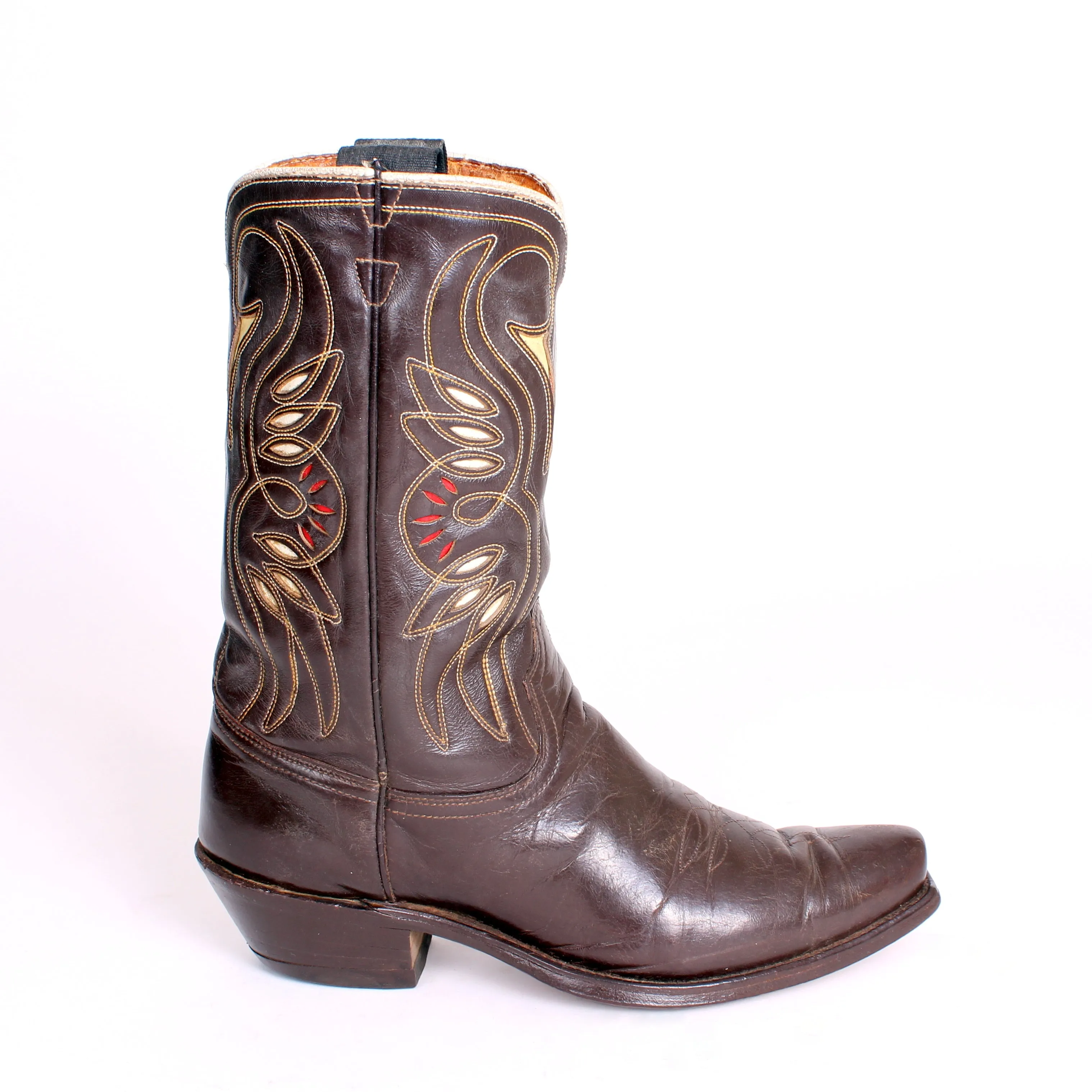 STOLEN 6/21/24 Vintage Brown Acme Men's sz 8 D Cowboy Boots