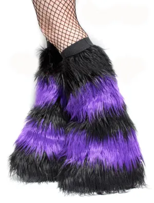 Striped Black Purple Fluffies
