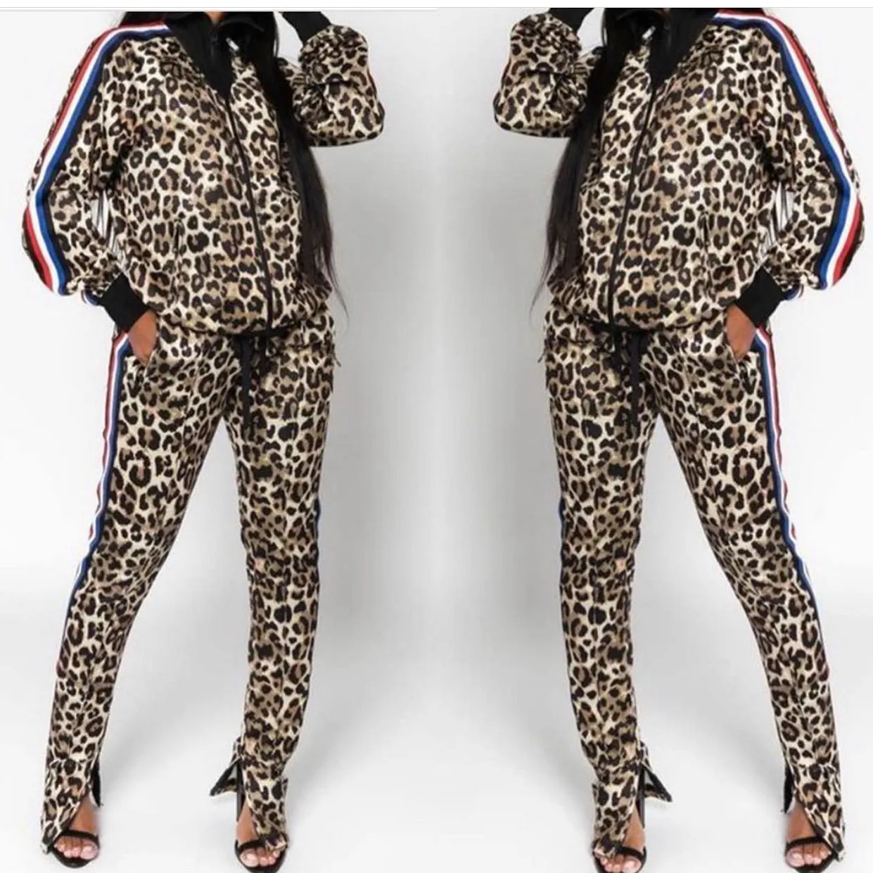 Striped Leopard Tracksuit
