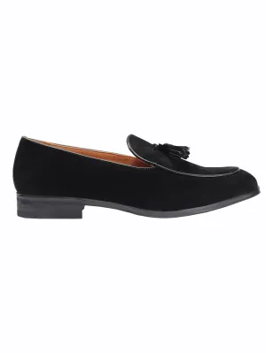 SUEDE TASSEL LOAFERS