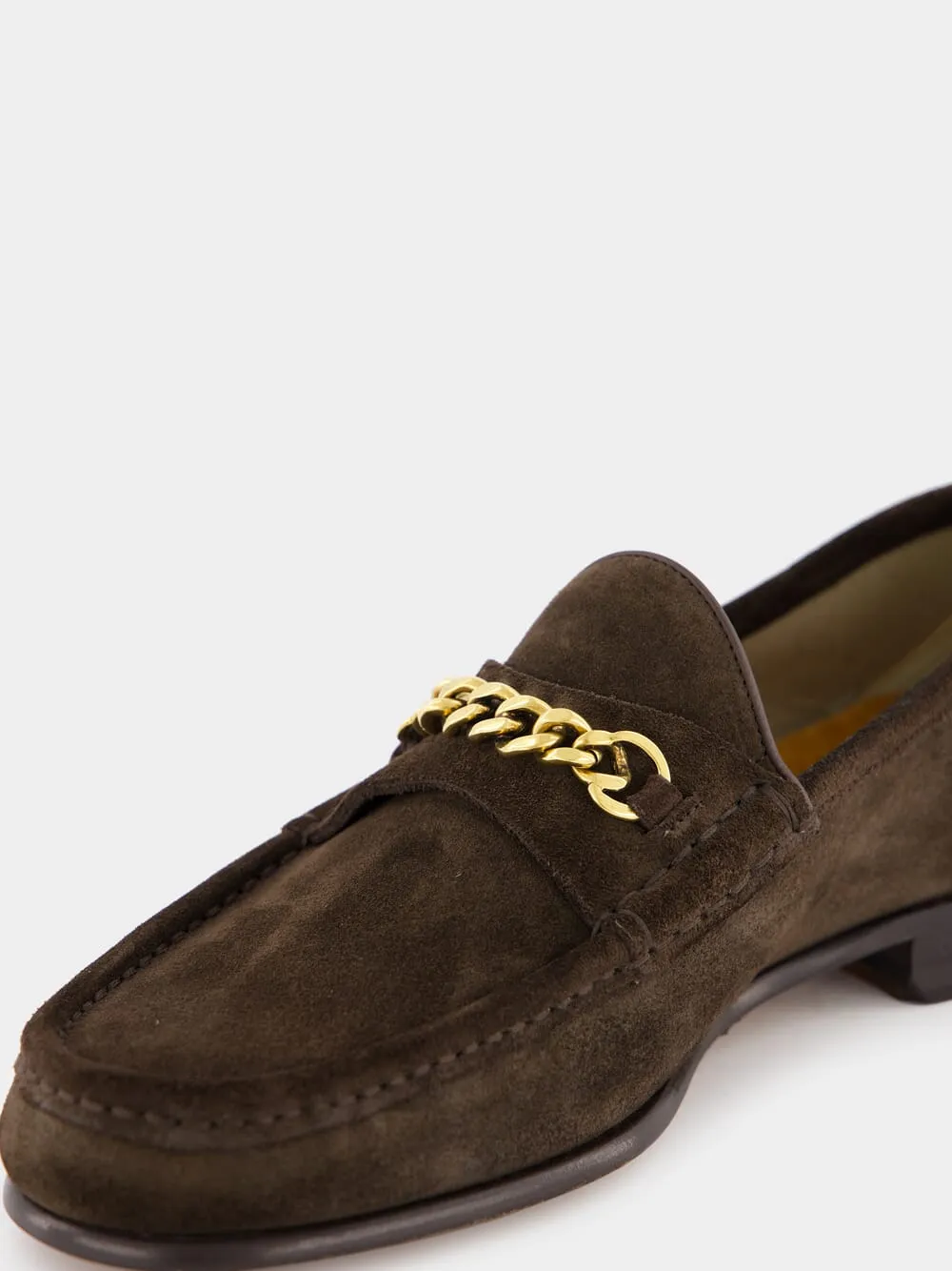 Suede York Chain Loafer