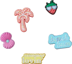 Summer Lovin Sandal Backer 5 Jibbitz Pack