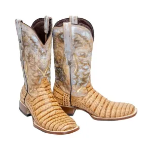 TANNER MARK MEN'S Caiman Belly Orix Western Boots Whit Hybrid Sole