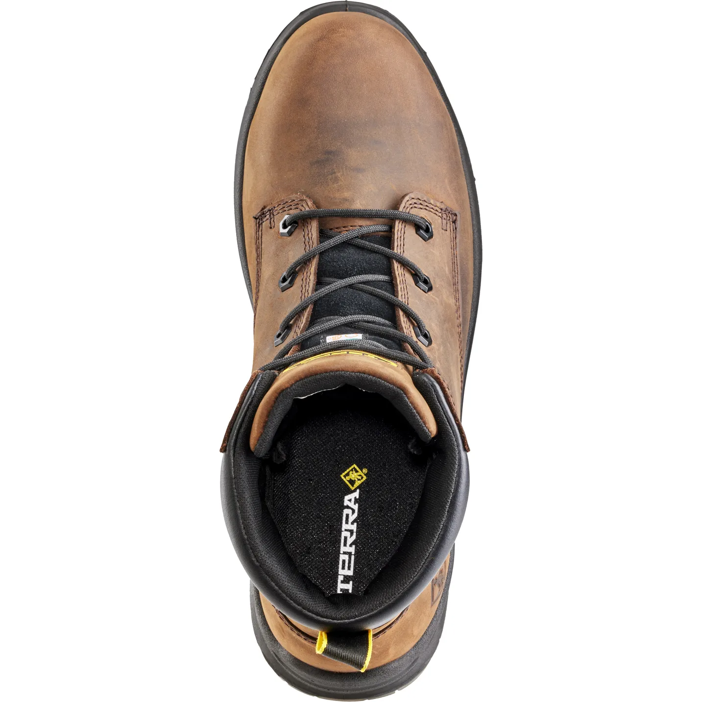 Terra Men's Byrne 6" Comp Toe WP Safety Work Boot- Brown- 839BDB