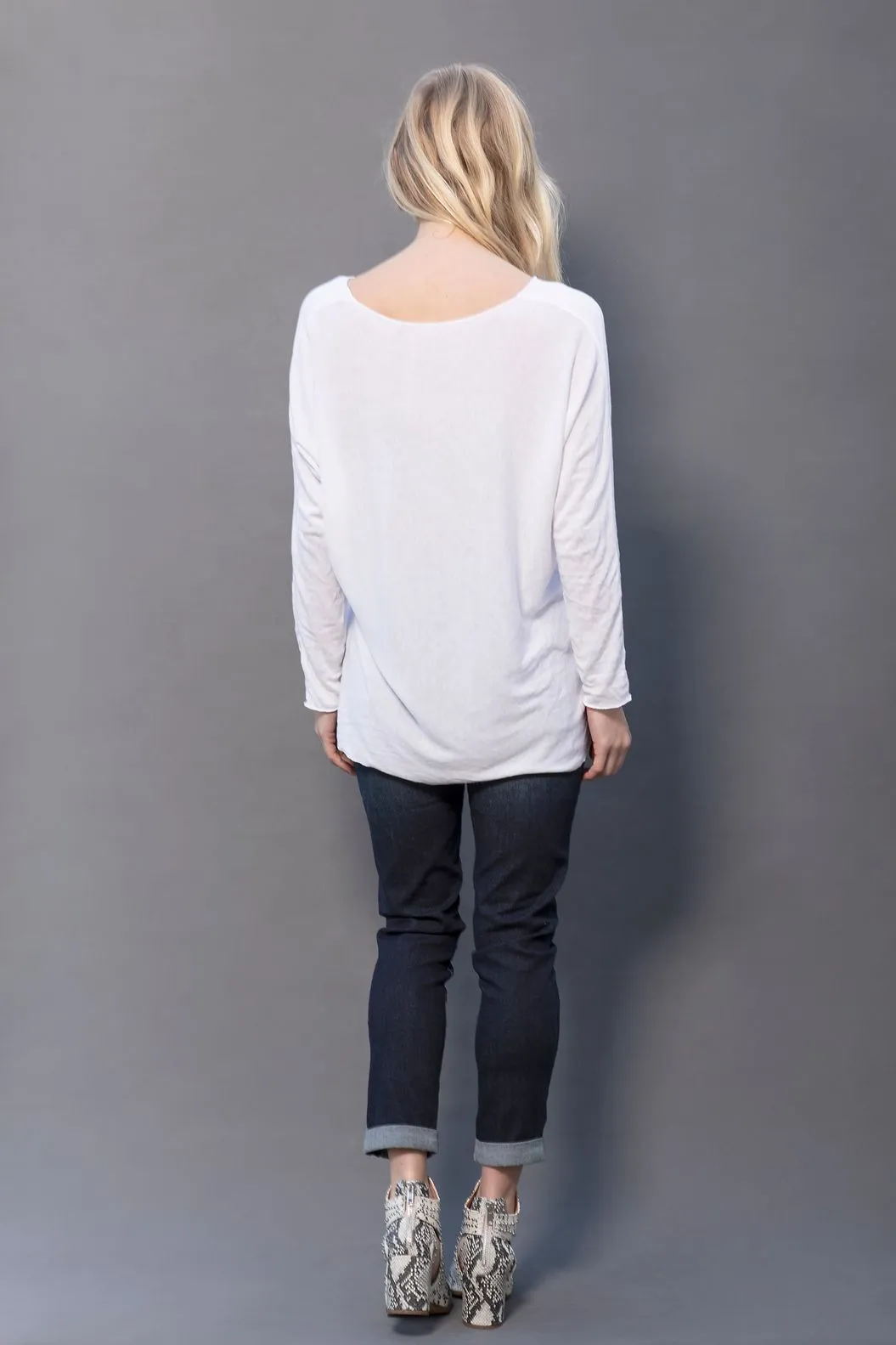 The Bailey Long Sleeve Tee, White