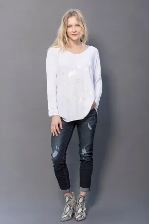 The Bailey Long Sleeve Tee, White