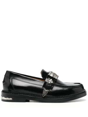 Toga Pulla buckle-detail leather loafers