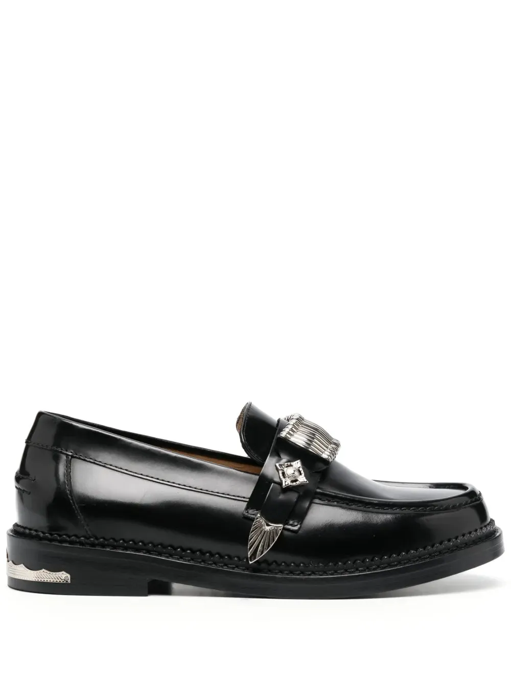 Toga Pulla buckle-detail leather loafers