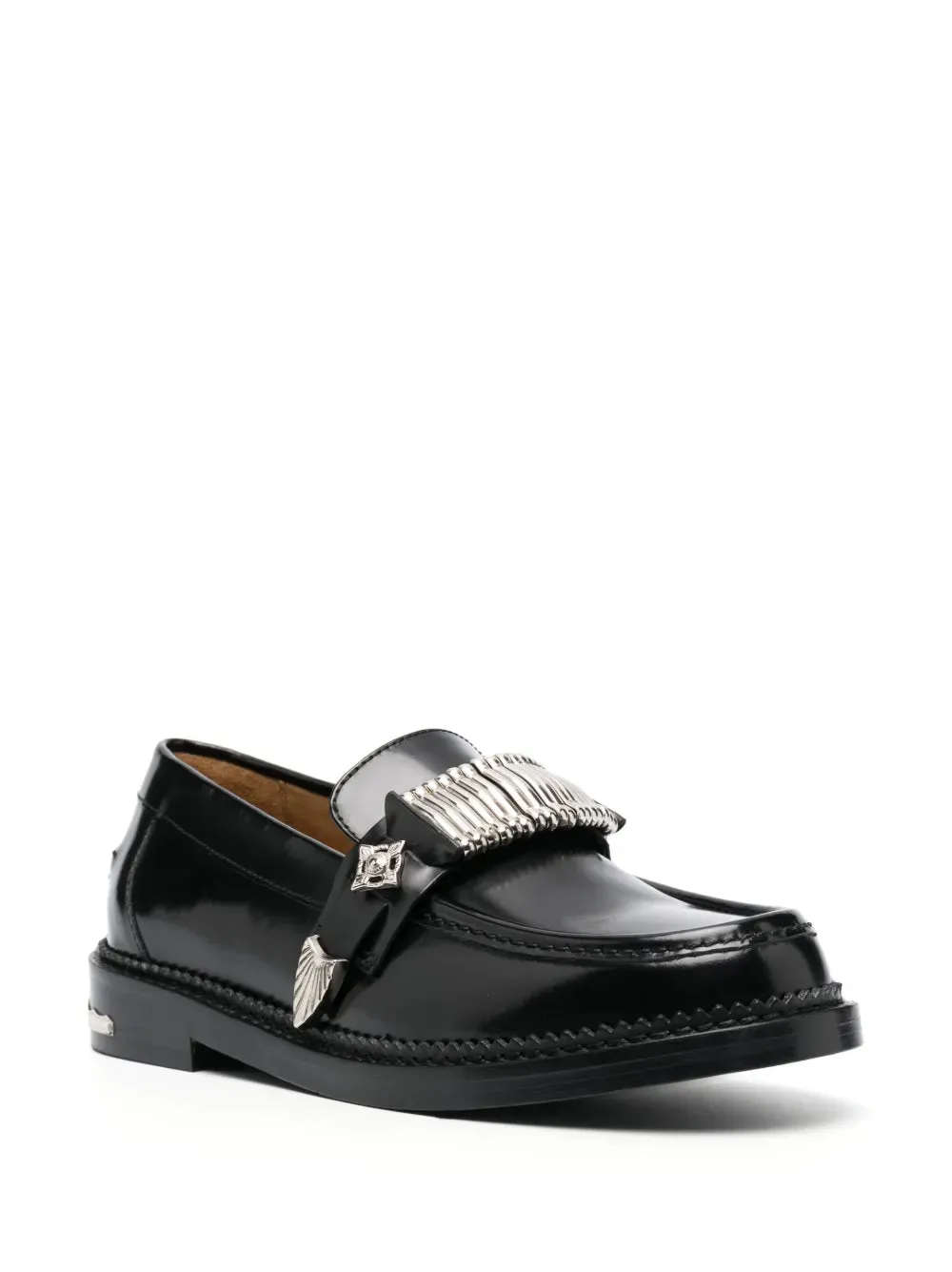 Toga Pulla buckle-detail leather loafers