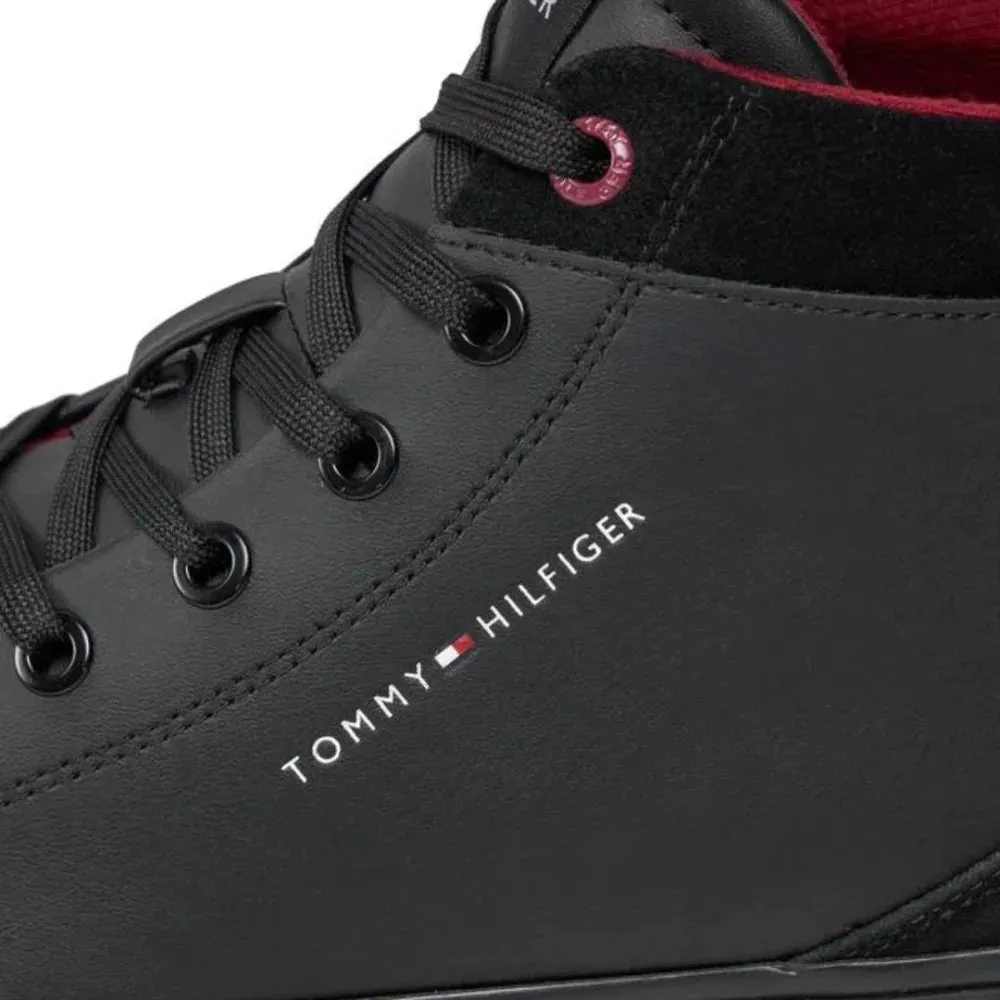 Tommy Hilfiger TH Hi Vulc Cleat LTH Mix Sneaker Men - BLKBLK