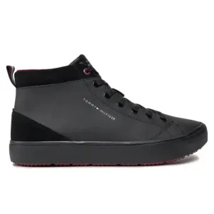 Tommy Hilfiger TH Hi Vulc Cleat LTH Mix Sneaker Men - BLKBLK
