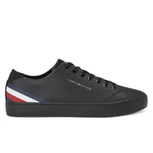 Tommy Hilfiger Th Hi Vulc Core Low LTH Stripes Sneaker Men - BLK