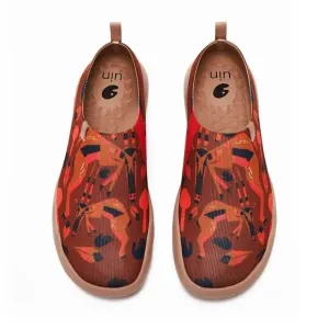 UIN Men's Walking Travel Shoes Casual Comfort Loafers (NATION OF ANTELOPE)