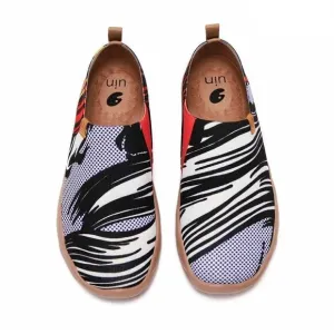 UIN Men's Shoes Slip On Casual Knit Loafers Comfort Sneaker (Head Turn)