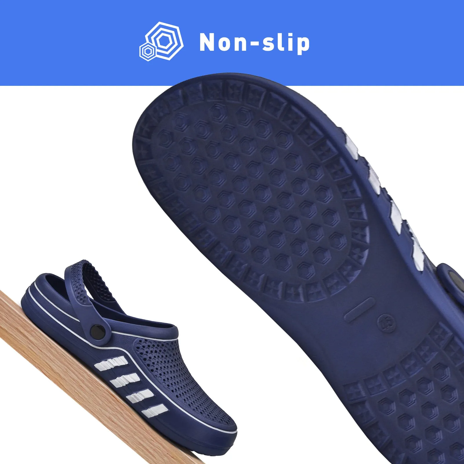 VONMAY Men's Clogs Lightweight Summer Sandals Breathable Water Slippers