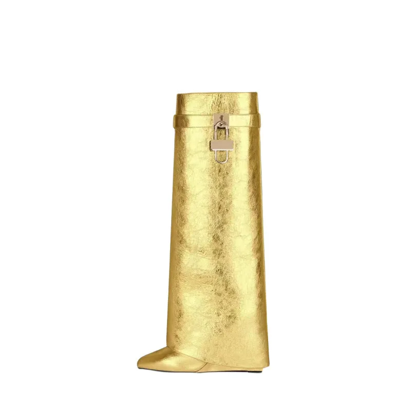 Wedge High-top Boots