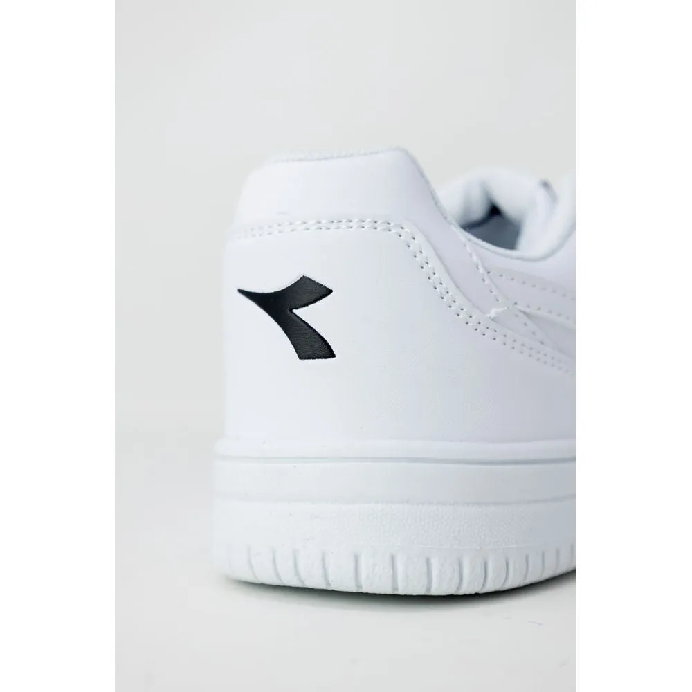 White Artificial Leather Sneaker