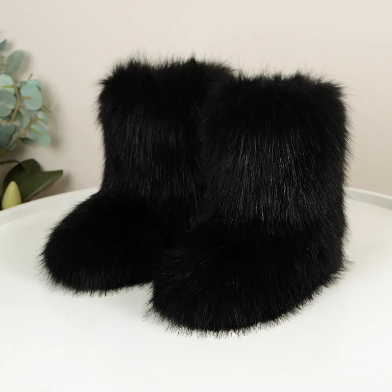 Wild High-top Warm Mid-calf Snow Boots