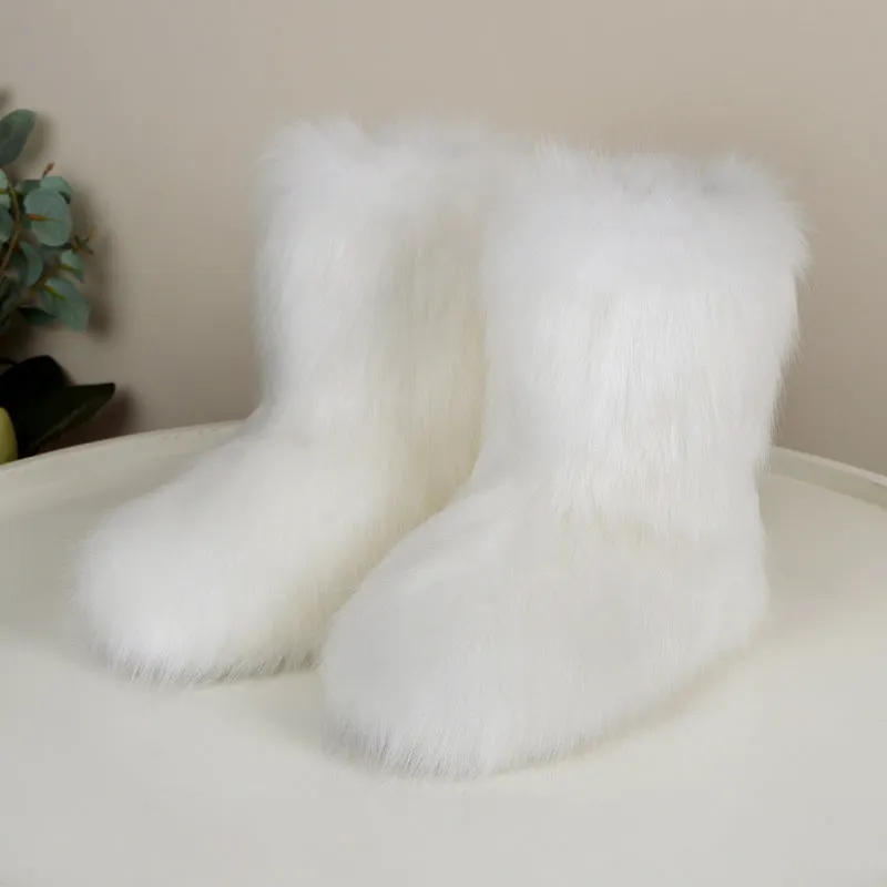 Wild High-top Warm Mid-calf Snow Boots