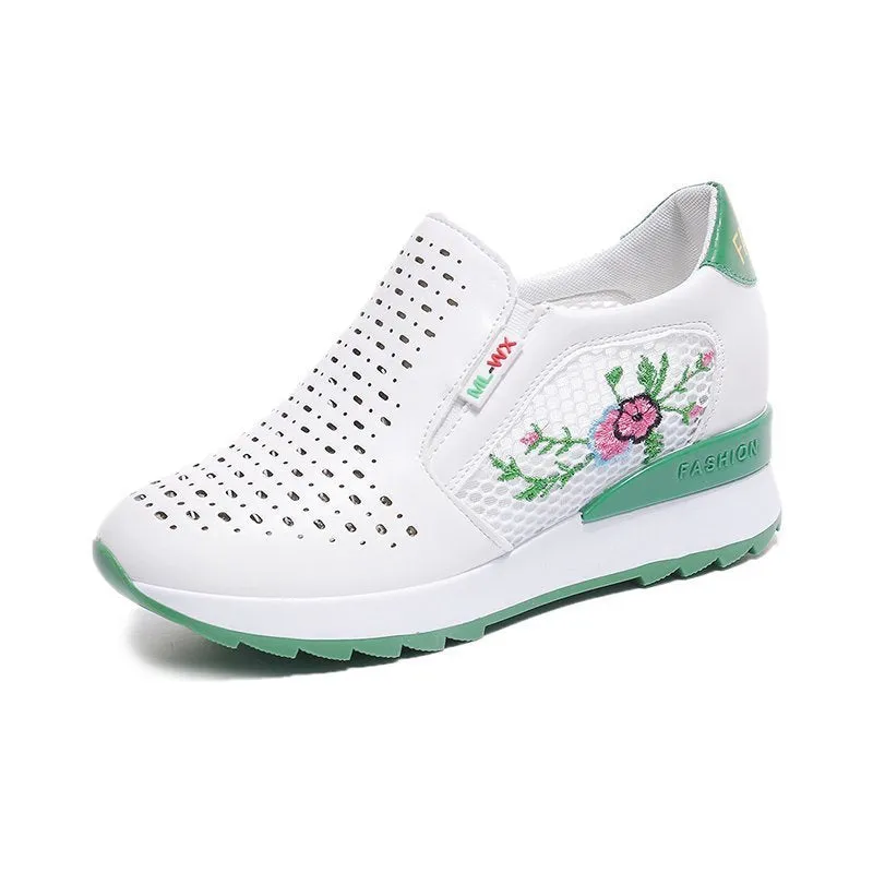Women Comfortable Casual Shoes Summer Slip On Loafers Mixed