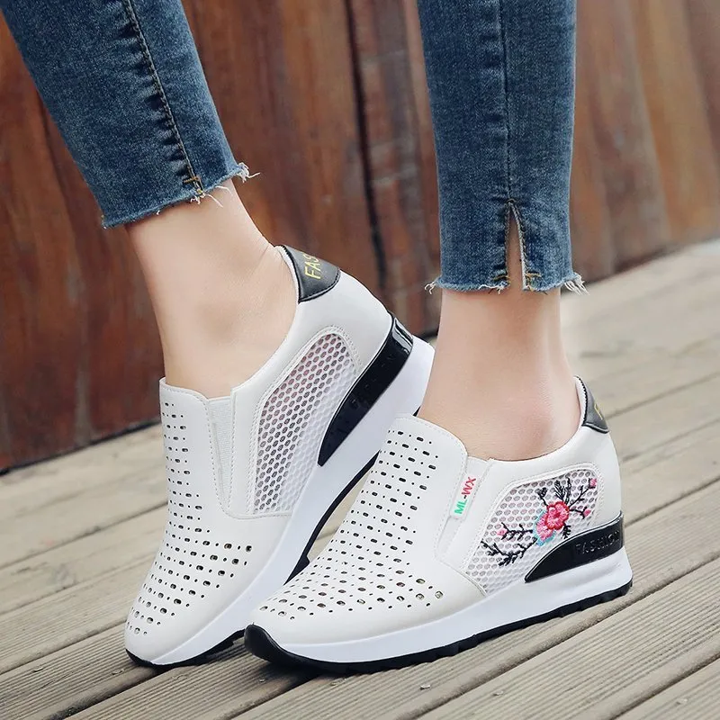 Women Comfortable Casual Shoes Summer Slip On Loafers Mixed