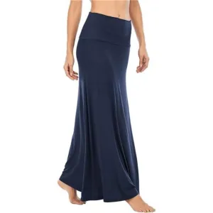 Womens Maxi Skirts Long Skirt for Women A Navy