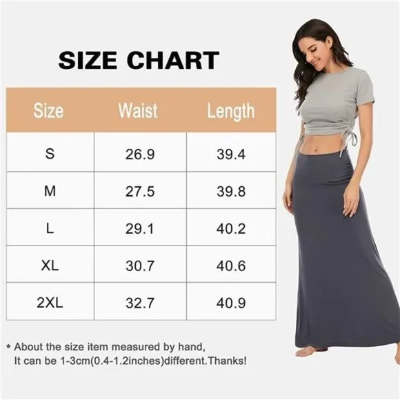 Womens Maxi Skirts Long Skirt for Women A Navy