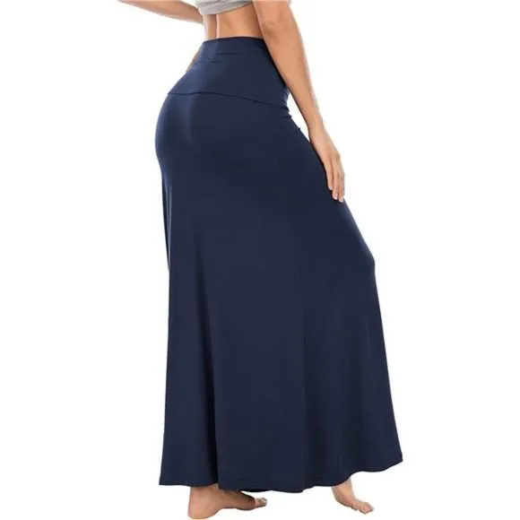 Womens Maxi Skirts Long Skirt for Women A Navy