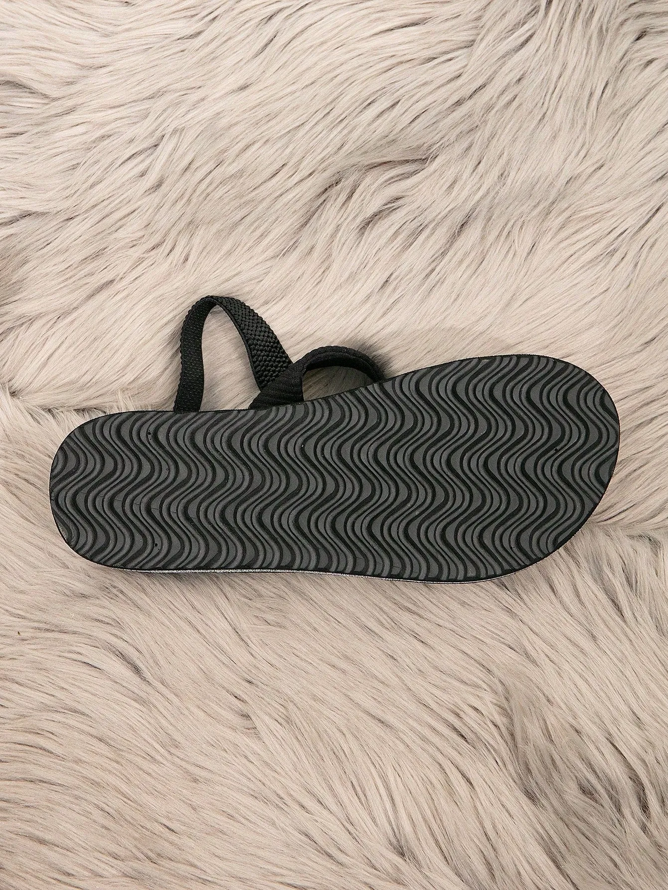 Woven Straw Bottom Striped Fabric Sandals