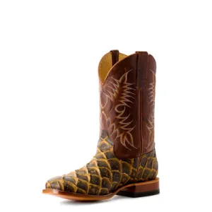YOUTH RUSTY FILET OF FISH PRINT SQ TOE BOOTS